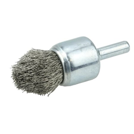 Weiler Controlled Flare Crimped Wire End Brush 3/4", .0104" Fill 10317